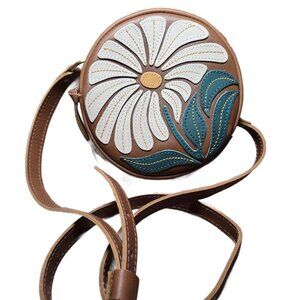 Portland Leather Goods Small Wildflower Circle Bag - Limited Edition